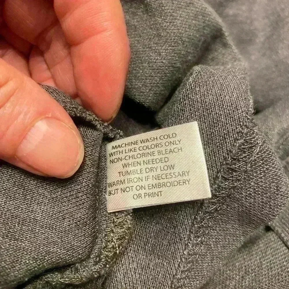 U.S.Polo Assn. collared shirt in gray with navy logo Men’s size large - Picture 6 of 7